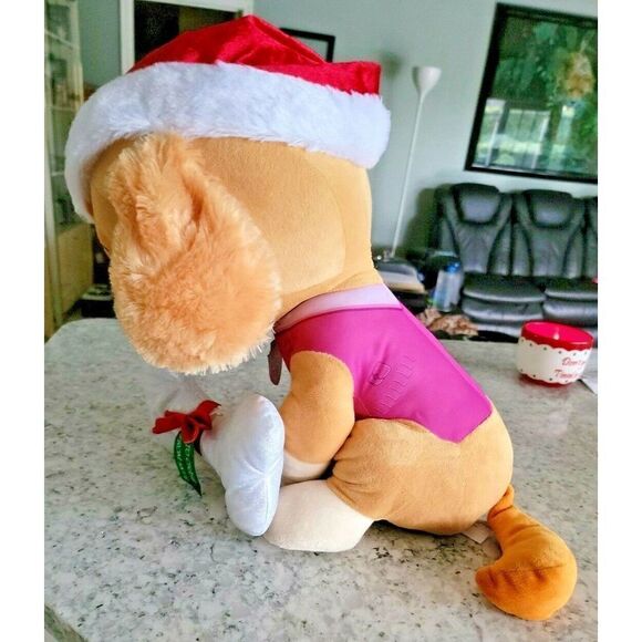 Nickelodeon Paw Patrol Skye Plush 22 Inch Large In Great Shape Christmas Theme - Picture 5 of 9
